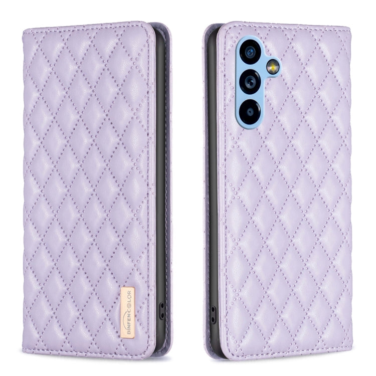 Diamond Lattice Magnetic Leather Flip Phone Case, For Samsung Galaxy A54 5G