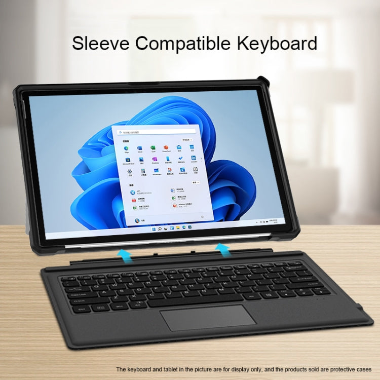 Striped Hollow Tablet Case with Holder Cover and Shoulder Strap, For Microsoft Surface Pro 8, For Microsoft Surface Pro 9