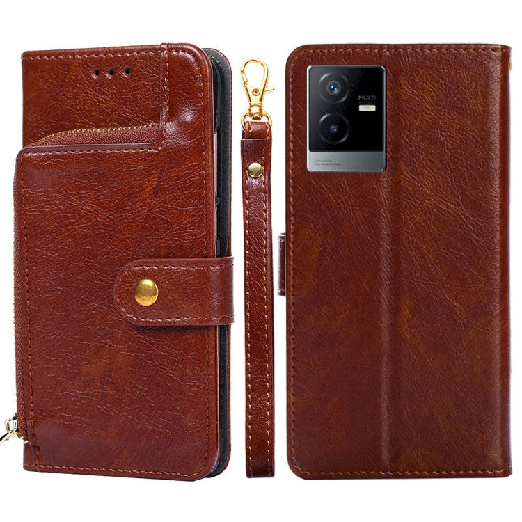 Zipper Bag Leather Phone Case, For vivo iQOO Neo7, For Realme 9i 5G Global/10 5G, For vivo T2x 5G/Y73t/iQOO Z6x, For Huawei nova Y61, For Honor Play 40 Plus, For Nokia X30 5G