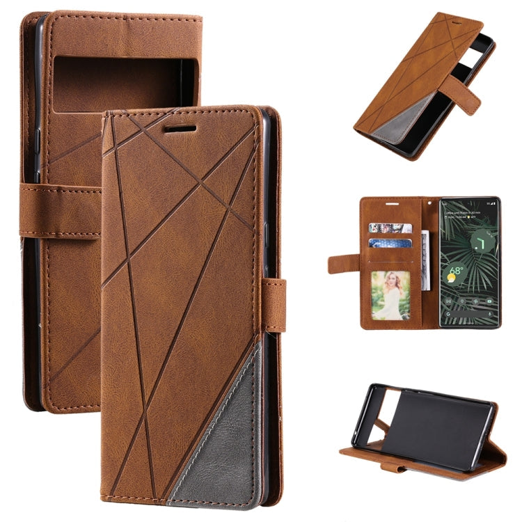 Skin Feel Splicing Leather Phone Case, For Xiaomi 12 Lite, For Google Pixel 7, For Google Pixel 7 Pro, For Xiaomi Redmi A1