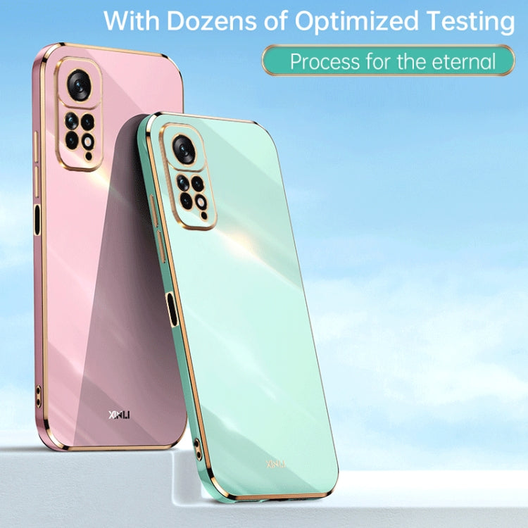 XINLI Straight Edge 6D Electroplate TPU Phone Case, For Xiaomi Redmi Note 11 4G Foreign, For Xiaomi Redmi Note 11E, For Xiaomi Redmi Note 11 Pro 4G/5G Foreign
