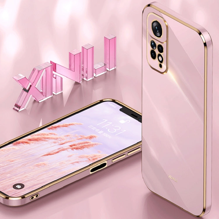XINLI Straight Edge 6D Electroplate TPU Phone Case, For Xiaomi Redmi Note 11 4G Foreign, For Xiaomi Redmi Note 11E, For Xiaomi Redmi Note 11 Pro 4G/5G Foreign