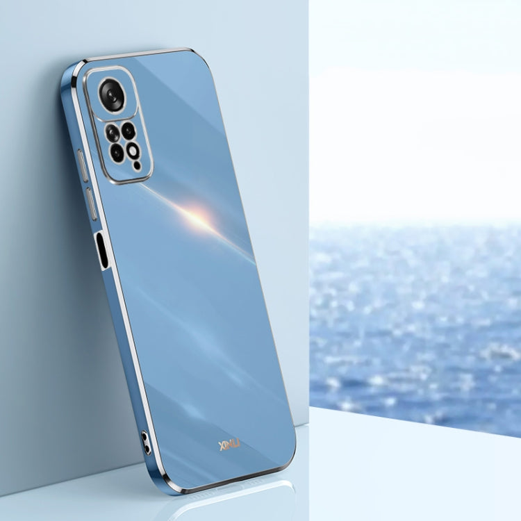 XINLI Straight Edge 6D Electroplate TPU Phone Case, For Xiaomi Redmi Note 11 4G Foreign, For Xiaomi Redmi Note 11E, For Xiaomi Redmi Note 11 Pro 4G/5G Foreign