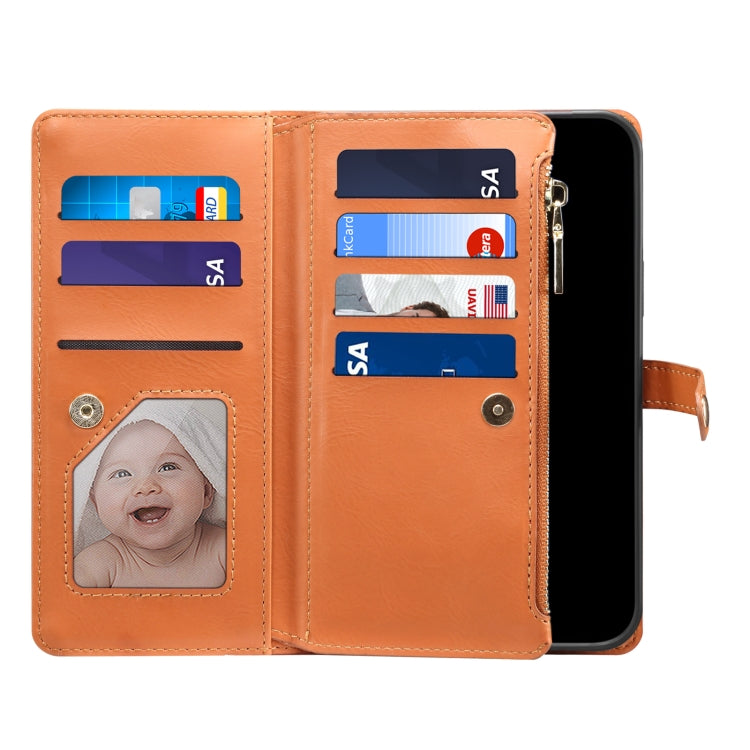 ESEBLE Star Series Lanyard Zipper Wallet RFID Leather Case, For iPhone XR, For iPhone 8 Plus / 7 Plus, For iPhone 6s / 6, For iPhone 6s Plus / 6 Plus