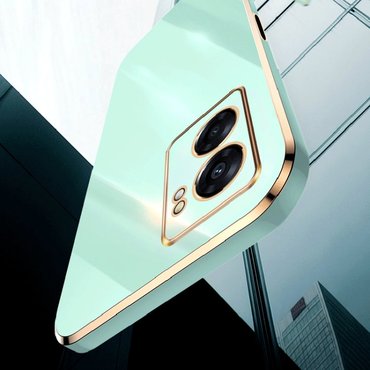 XINLI Straight Edge 6D Electroplate TPU Phone Case, For OPPO A57, For OPPO A95 5G, For OPPO A96