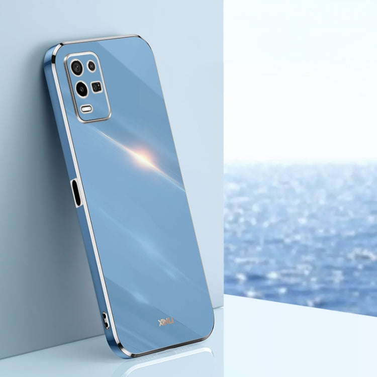 XINLI Straight Edge 6D Electroplate TPU Phone Case, For OPPO K9x, For OPPO K10, For OPPO K10 Pro