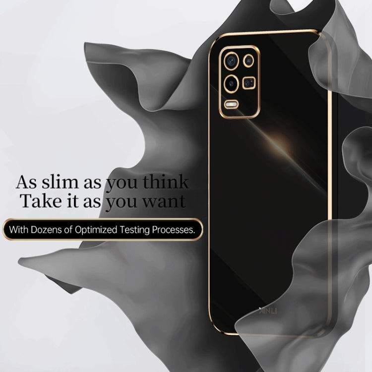 XINLI Straight Edge 6D Electroplate TPU Phone Case, For OPPO K9x, For OPPO K10, For OPPO K10 Pro