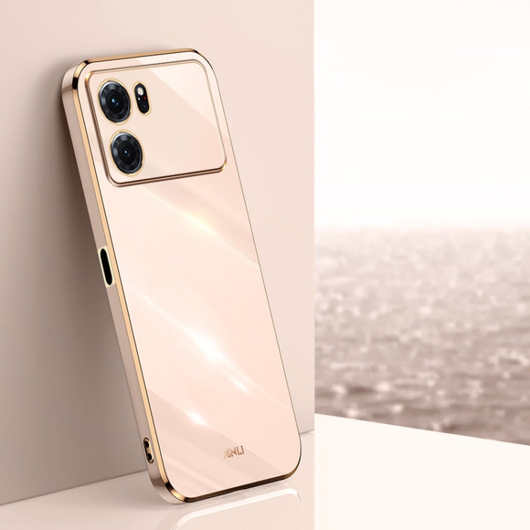 XINLI Straight Edge 6D Electroplate TPU Phone Case, For OPPO K9x, For OPPO K10, For OPPO K10 Pro