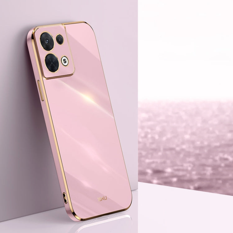 XINLI Straight Edge 6D Electroplate TPU Phone Case, For OPPO Reno8, For OPPO Reno8 Pro, For OPPO Reno8 Pro+