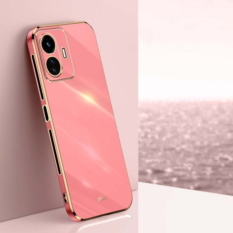 XINLI Straight Edge 6D Electroplate TPU Phone Case, For vivo Y77 5G Global