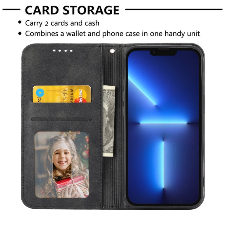 Cubic Grid Calf Texture Magnetic Leather Phone Case, For Realme 10 4G