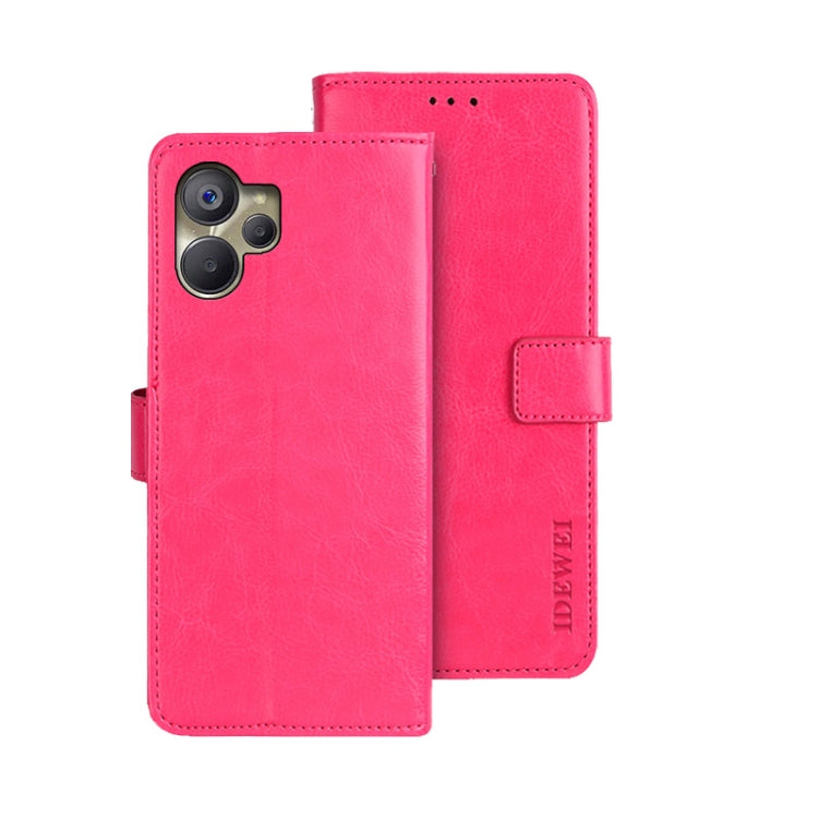 idewei Crazy Horse Texture Leather Phone Case, For Oukitel C19 Pro, For Realme 10 5G, For Tecno Pova 4
