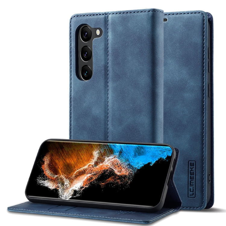 LC.IMEEKE Strong Magnetism Ultra-thin Matte Leather Phone Case, For Samsung Galaxy S23 5G, For Samsung Galaxy S23+ 5G