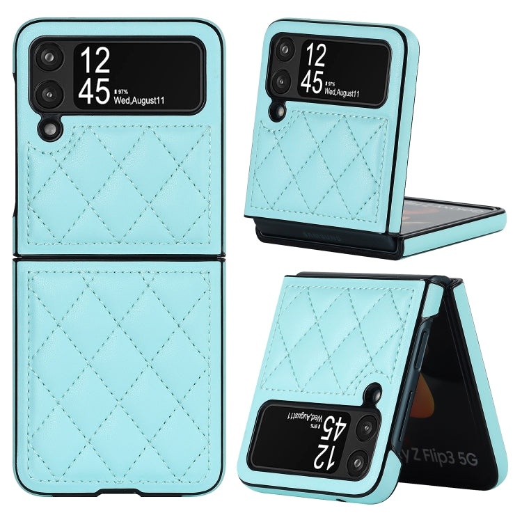 Rhombic Microfiber Folding Phone Case, For Samsung Galaxy Z Flip3