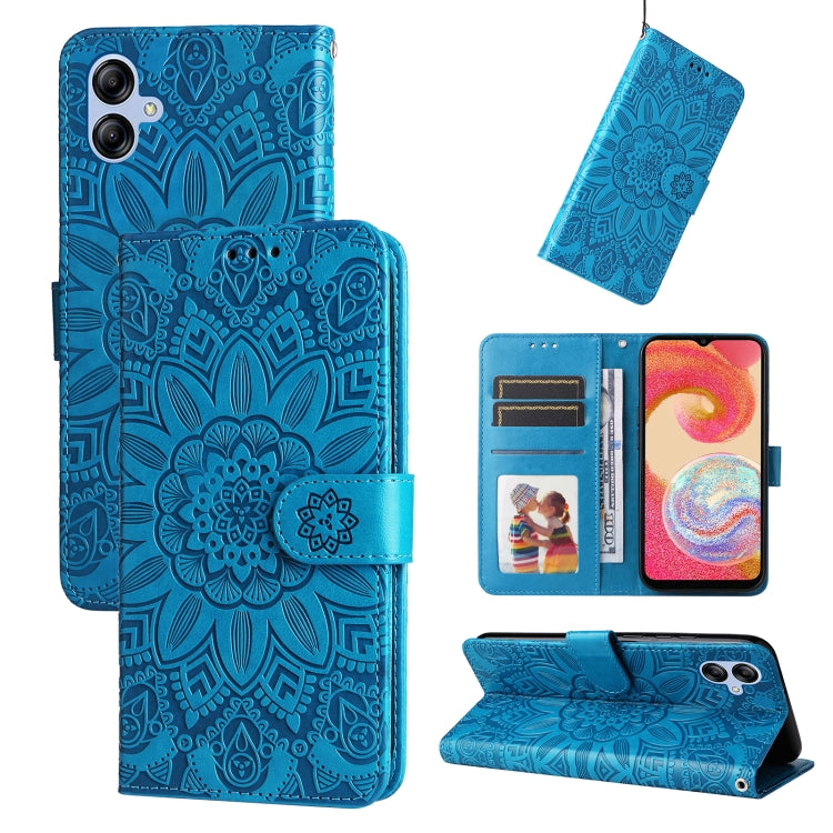 Embossed Sunflower Leather Phone Case, For Samsung Galaxy A04e, For Samsung Galaxy A34 5G