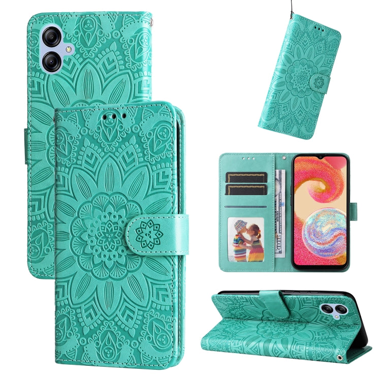 Embossed Sunflower Leather Phone Case, For Samsung Galaxy A04e, For Samsung Galaxy A34 5G