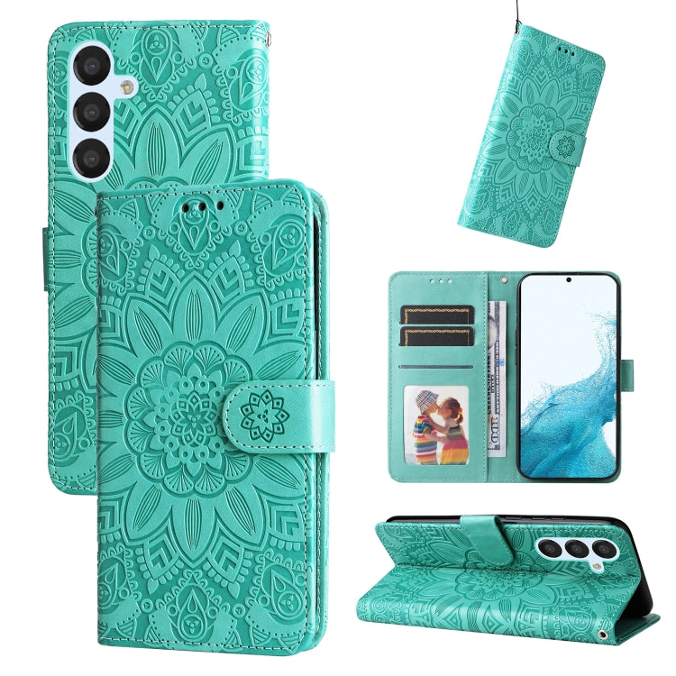 Embossed Sunflower Leather Phone Case, For Samsung Galaxy A04e, For Samsung Galaxy A34 5G