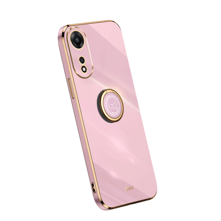 XINLI Straight Edge Electroplate TPU Phone Case with Ring, For Samsung Galaxy A54 5G, For vivo X90 Pro+, For Samsung Galaxy Note10+