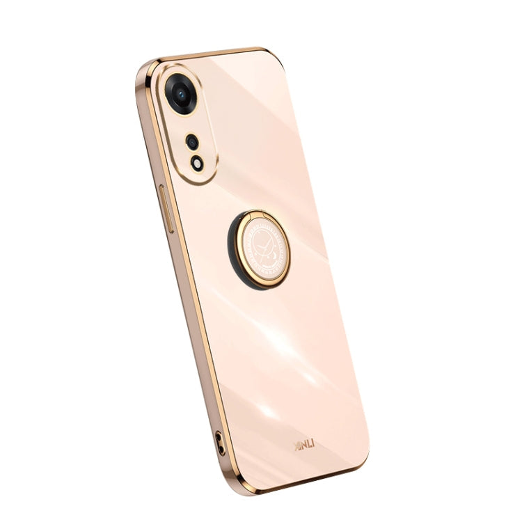 XINLI Straight Edge Electroplate TPU Phone Case with Ring, For Samsung Galaxy A54 5G, For vivo X90 Pro+, For Samsung Galaxy Note10+