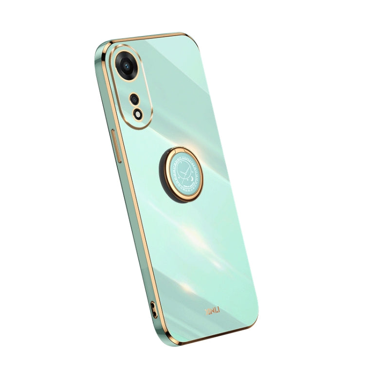 XINLI Straight Edge Electroplate TPU Phone Case with Ring, For Samsung Galaxy A54 5G, For vivo X90 Pro+, For Samsung Galaxy Note10+