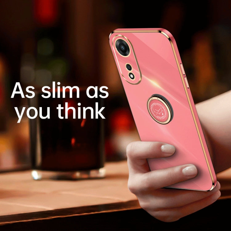 XINLI Straight Edge Electroplate TPU Phone Case with Ring, For Samsung Galaxy A54 5G, For vivo X90 Pro+, For Samsung Galaxy Note10+