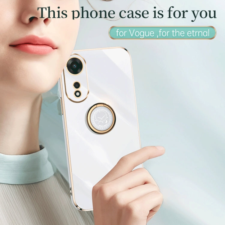 XINLI Straight Edge Electroplate TPU Phone Case with Ring, For Samsung Galaxy A54 5G, For vivo X90 Pro+, For Samsung Galaxy Note10+