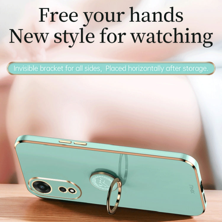 XINLI Straight Edge Electroplate TPU Phone Case with Ring, For Samsung Galaxy A54 5G, For vivo X90 Pro+, For Samsung Galaxy Note10+