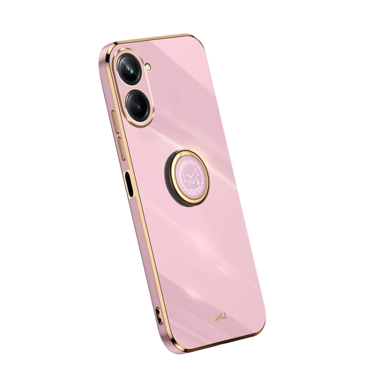 XINLI Straight Edge Electroplate TPU Phone Case with Ring, For Samsung Galaxy A54 5G, For vivo X90 Pro+, For Samsung Galaxy Note10+