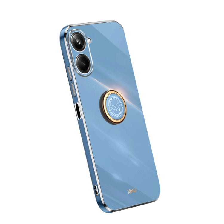 XINLI Straight Edge Electroplate TPU Phone Case with Ring, For Samsung Galaxy A54 5G, For vivo X90 Pro+, For Samsung Galaxy Note10+