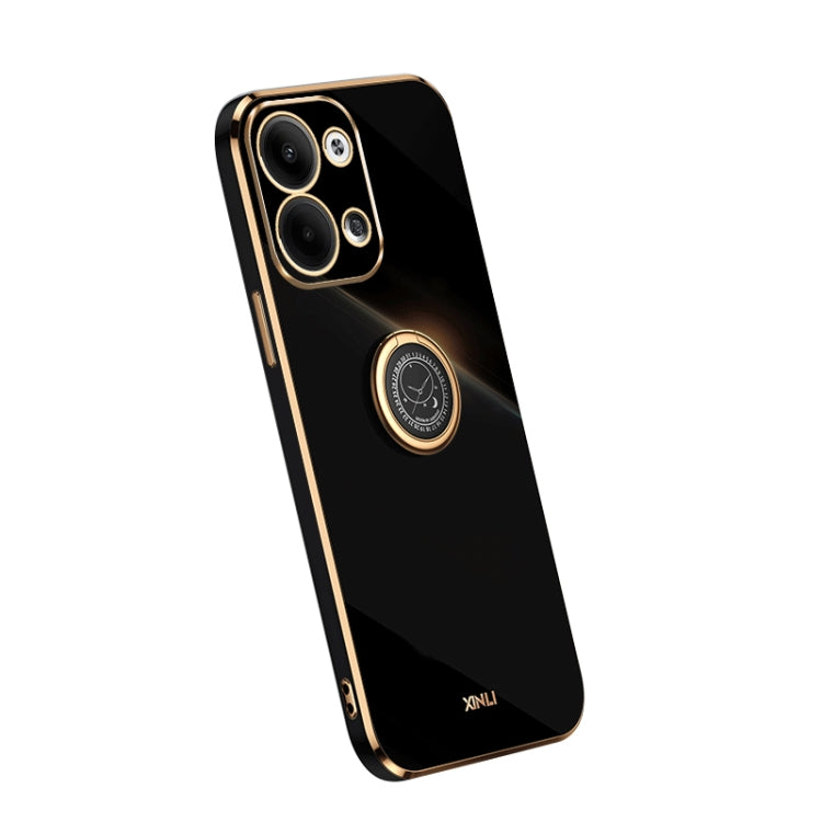 XINLI Straight Edge Electroplate TPU Phone Case with Ring, For Samsung Galaxy A54 5G, For vivo X90 Pro+, For Samsung Galaxy Note10+