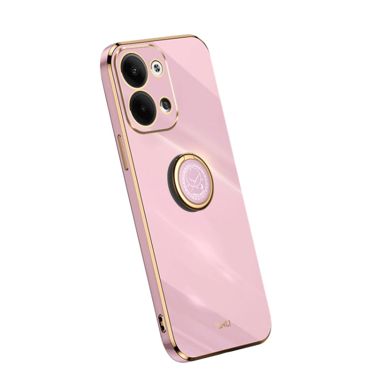 XINLI Straight Edge Electroplate TPU Phone Case with Ring, For Samsung Galaxy A54 5G, For vivo X90 Pro+, For Samsung Galaxy Note10+