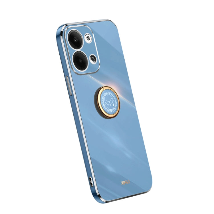 XINLI Straight Edge Electroplate TPU Phone Case with Ring, For Samsung Galaxy A54 5G, For vivo X90 Pro+, For Samsung Galaxy Note10+