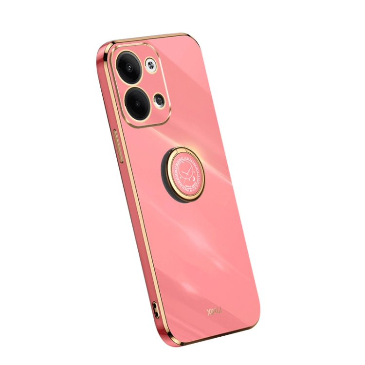 XINLI Straight Edge Electroplate TPU Phone Case with Ring, For Samsung Galaxy A54 5G, For vivo X90 Pro+, For Samsung Galaxy Note10+