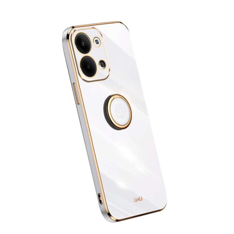XINLI Straight Edge Electroplate TPU Phone Case with Ring, For Samsung Galaxy A54 5G, For vivo X90 Pro+, For Samsung Galaxy Note10+