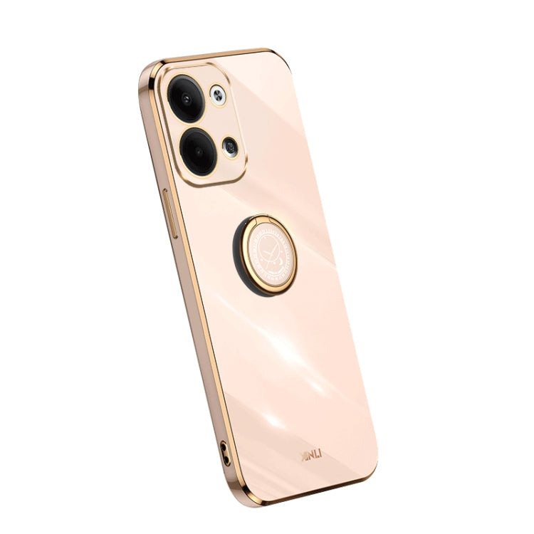 XINLI Straight Edge Electroplate TPU Phone Case with Ring, For Samsung Galaxy A54 5G, For vivo X90 Pro+, For Samsung Galaxy Note10+