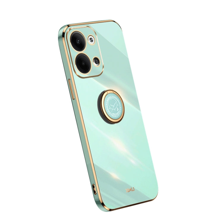 XINLI Straight Edge Electroplate TPU Phone Case with Ring, For Samsung Galaxy A54 5G, For vivo X90 Pro+, For Samsung Galaxy Note10+
