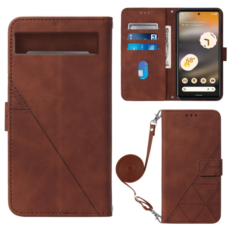 Crossbody 3D Embossed Flip Leather Phone Case, For Google Pixel 7a, For Samsung Galaxy A04e