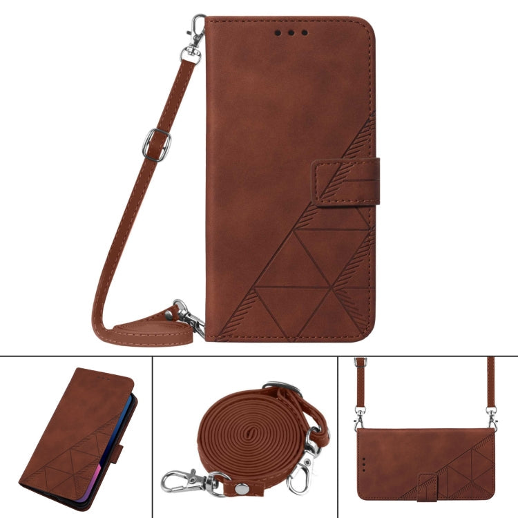 Crossbody 3D Embossed Flip Leather Phone Case, For Google Pixel 7a, For Samsung Galaxy A04e
