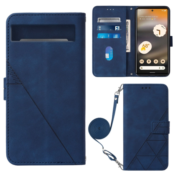 Crossbody 3D Embossed Flip Leather Phone Case, For Google Pixel 7a, For Samsung Galaxy A04e