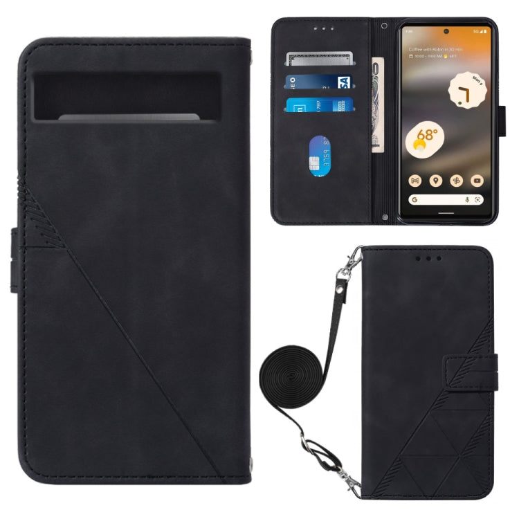 Crossbody 3D Embossed Flip Leather Phone Case, For Google Pixel 7a, For Samsung Galaxy A04e