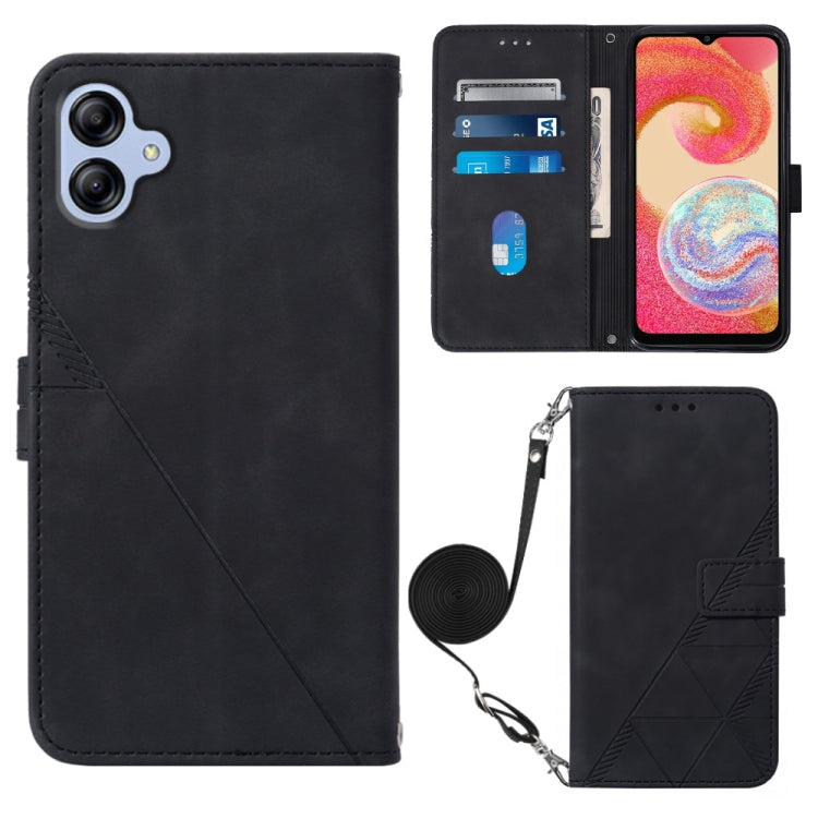 Crossbody 3D Embossed Flip Leather Phone Case, For Google Pixel 7a, For Samsung Galaxy A04e