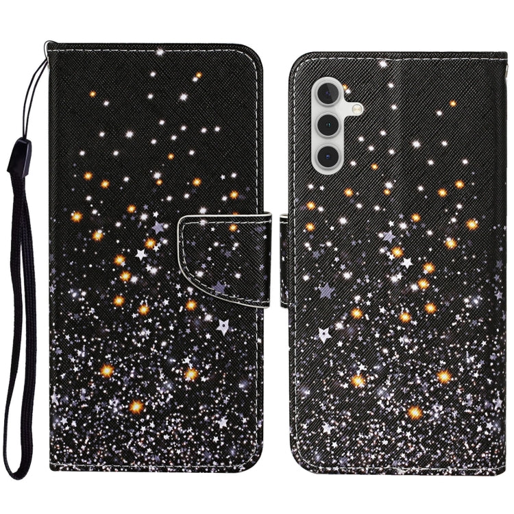Colored Drawing Pattern Leather Phone Case, For Samsung Galaxy A34