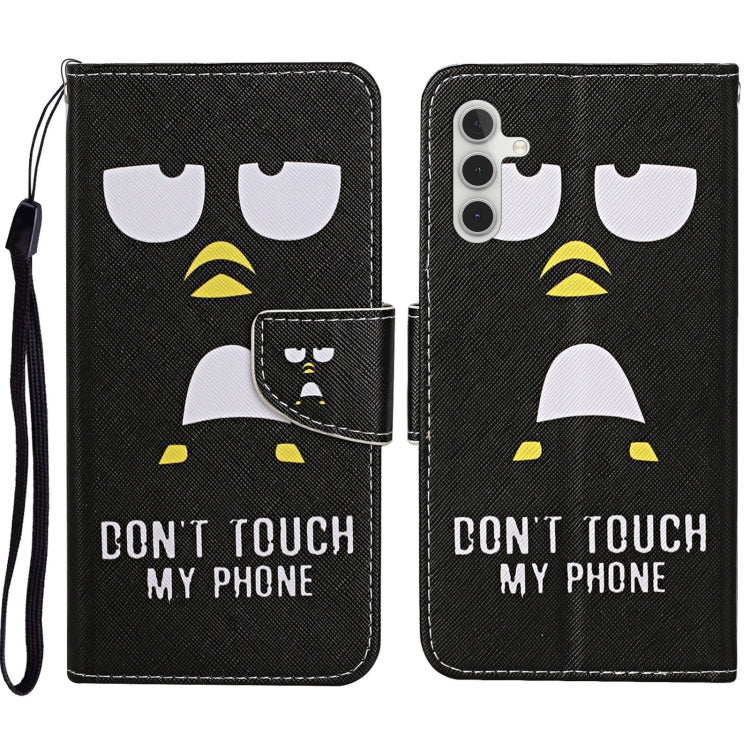 Colored Drawing Pattern Leather Phone Case, For Samsung Galaxy A34