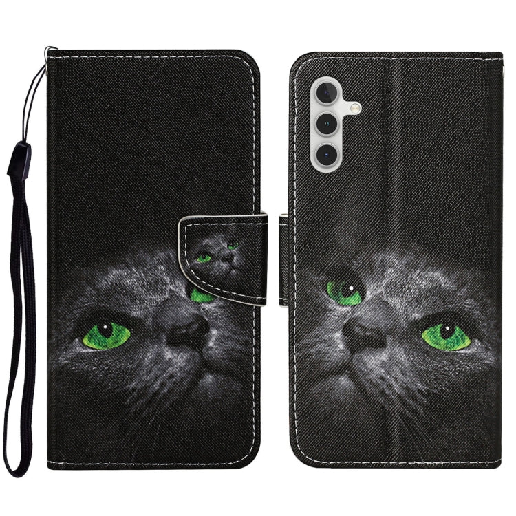 Colored Drawing Pattern Leather Phone Case, For Samsung Galaxy A34