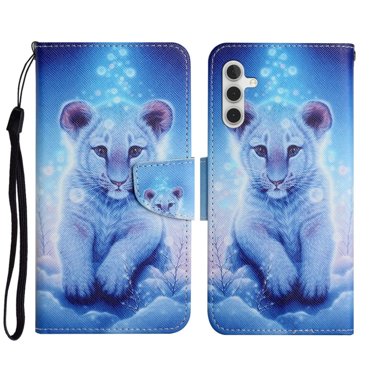 Colored Drawing Pattern Leather Phone Case, For Samsung Galaxy A34