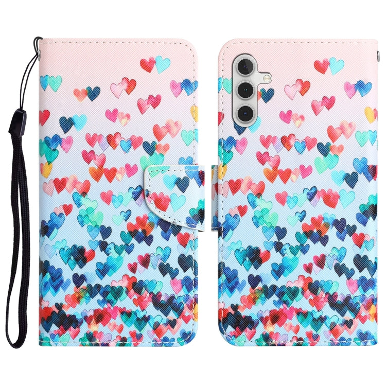Colored Drawing Leather Phone Case, For Samsung Galaxy A34