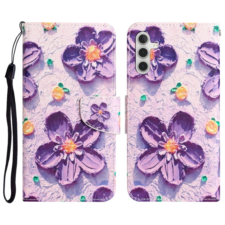 Colored Drawing Leather Phone Case, For Samsung Galaxy A34