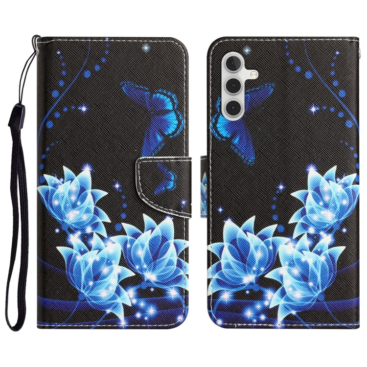Colored Drawing Leather Phone Case, For Samsung Galaxy A54