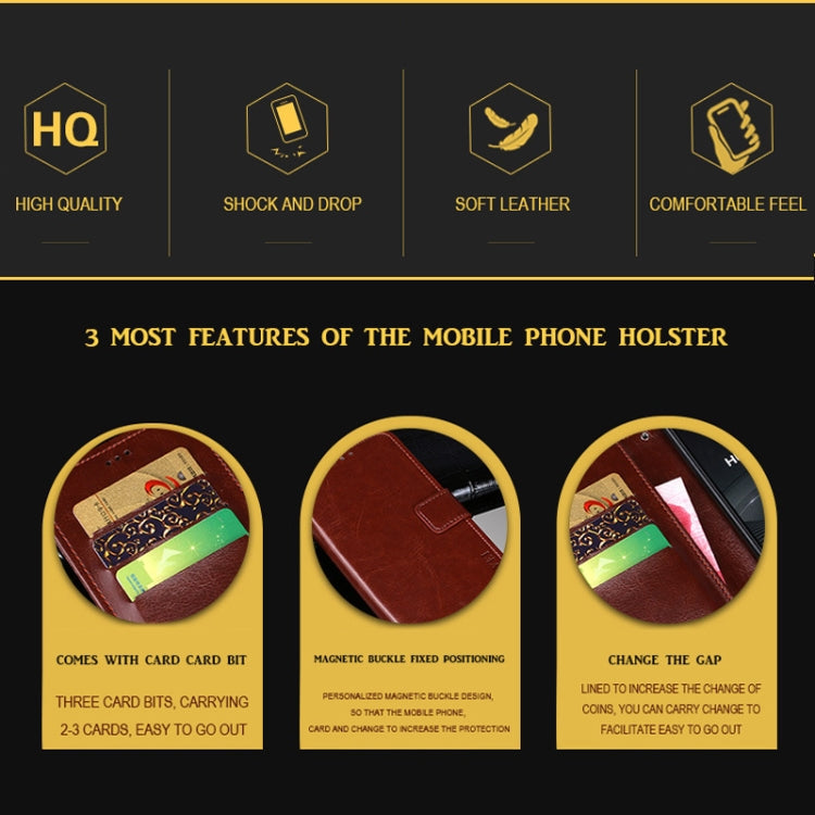 idewei Crazy Horse Texture Horizontal Flip Leather Case with Holder & Card Slots & Wallet, For iPhone 11, For iPhone 11 Pro, For iPhone 11 Pro Max
