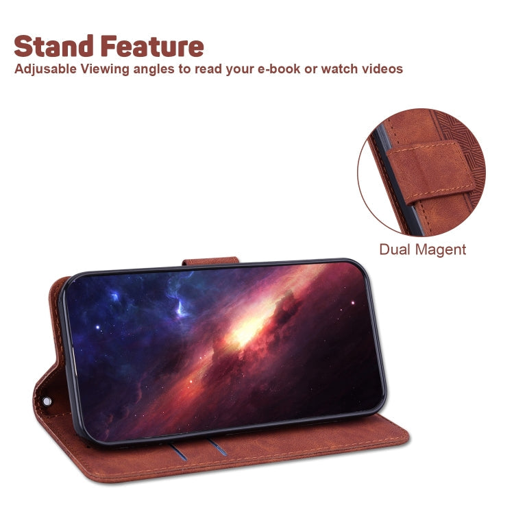 Geometric Embossed Flip Leather Phone Case, For OPPO A58, For Tecno Pova 4 Pro